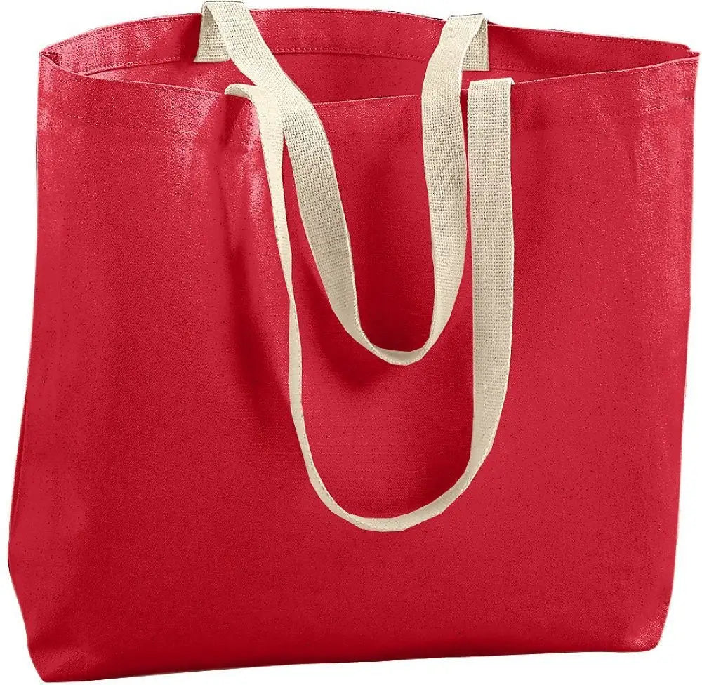 Augusta 600 Blank Jumbo Tote Bag - Red