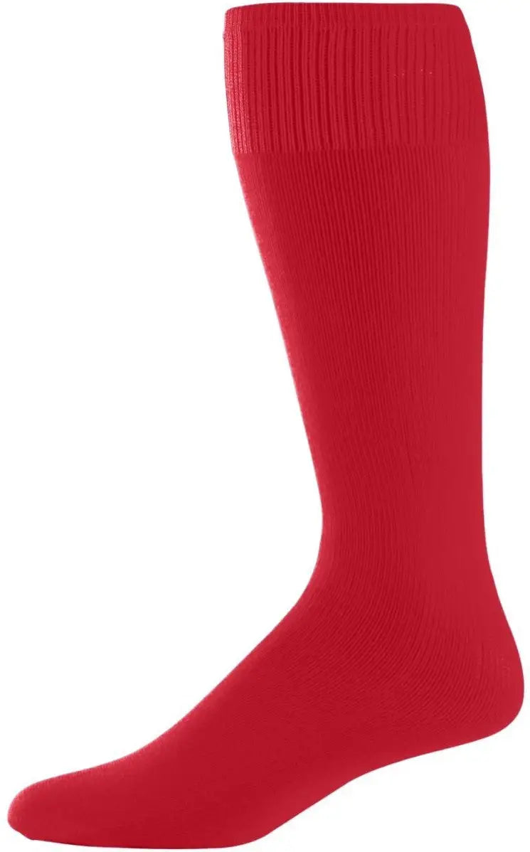 Augusta 6020 Game Knee High Socks - Red - Youth