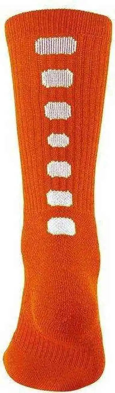 Augusta 6091 Color Block Crew Sock - Orange White
