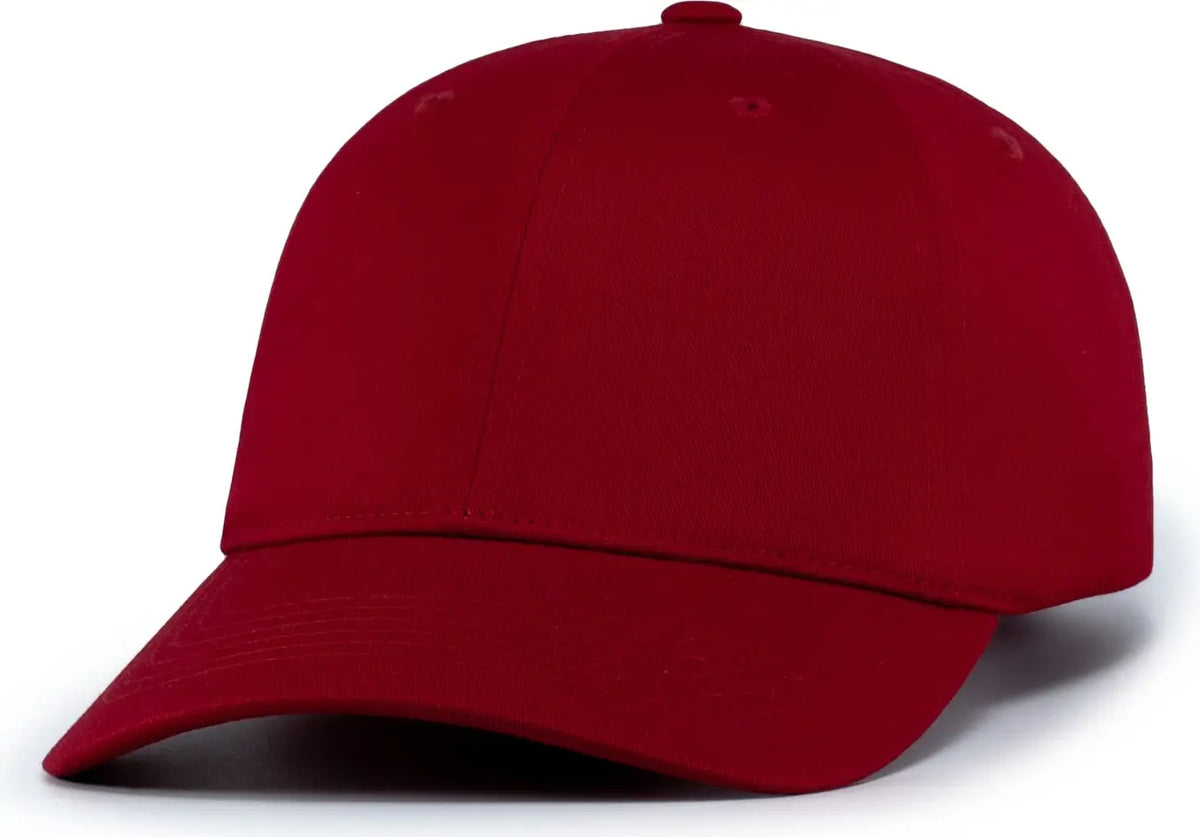 Augusta 6117 Youth Low-pro Unstrcturd Snapback Cap - Red