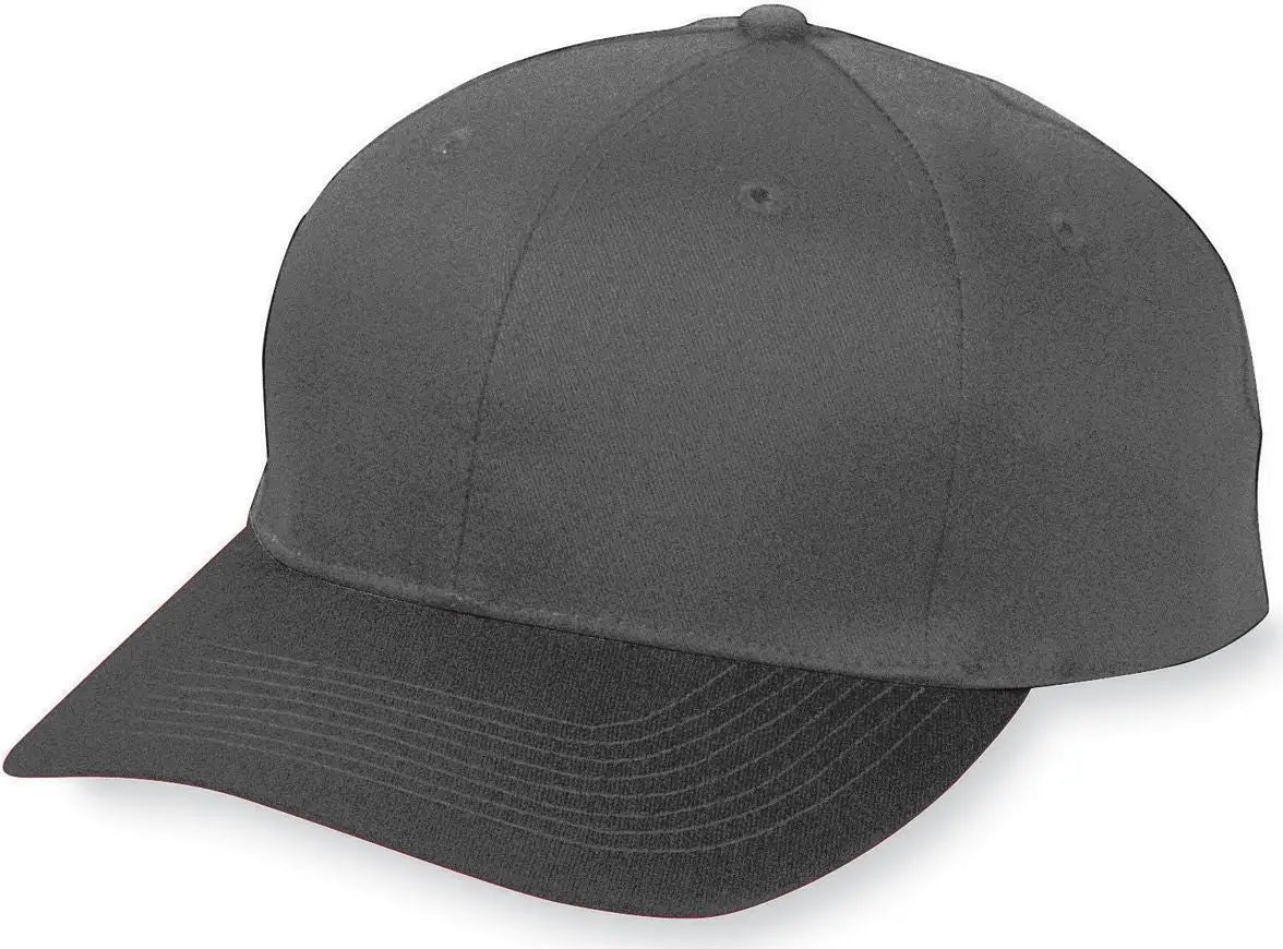 Augusta 6206 Six-panel Cotton Twill Low-profile Cap - Black - one Size Fits Most