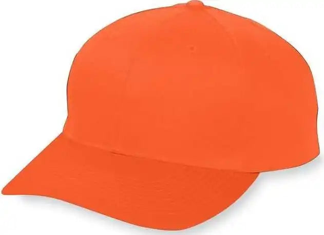 Augusta 6206 Six Panel Cotton Twill Low Profile Cap Youth Orange / one Size Fits Most