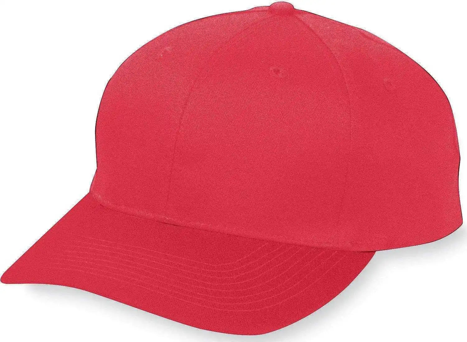 Augusta 6206 Six-panel Cotton Twill Low-profile Cap - Youth - Red - one Size Fits Most