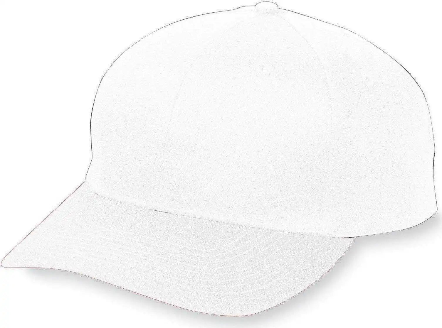 Augusta 6206 Six-panel Cotton Twill Low-profile Cap - Youth - White - one Size Fits Most