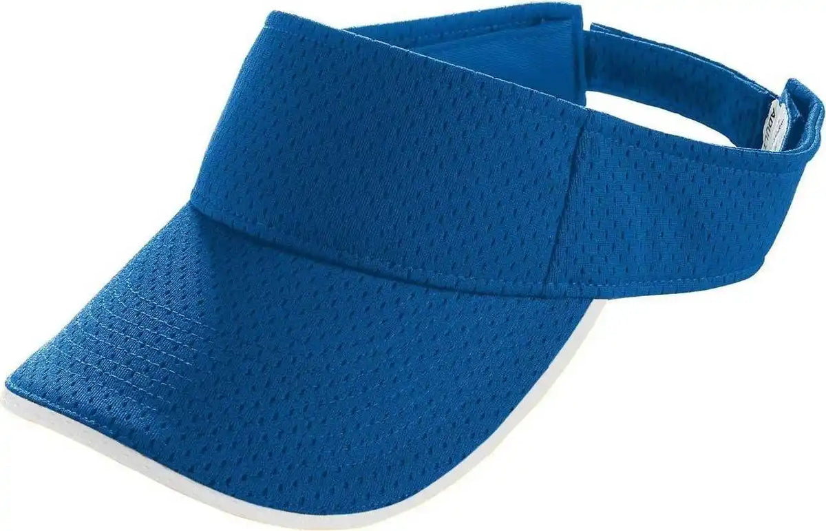 Augusta 6223 Athletic Mesh Two-color Visor - Royal White - one Size Fits Most