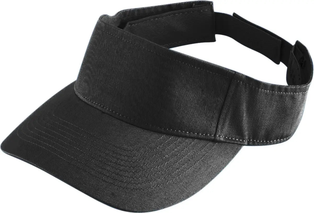 Augusta 6225 Sport Twill Visor - Black - one Size Fits Most