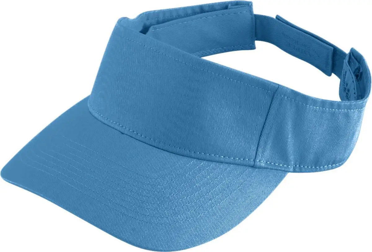 Augusta 6225 Sport Twill Visor - Columbia Blue - one Size Fits Most