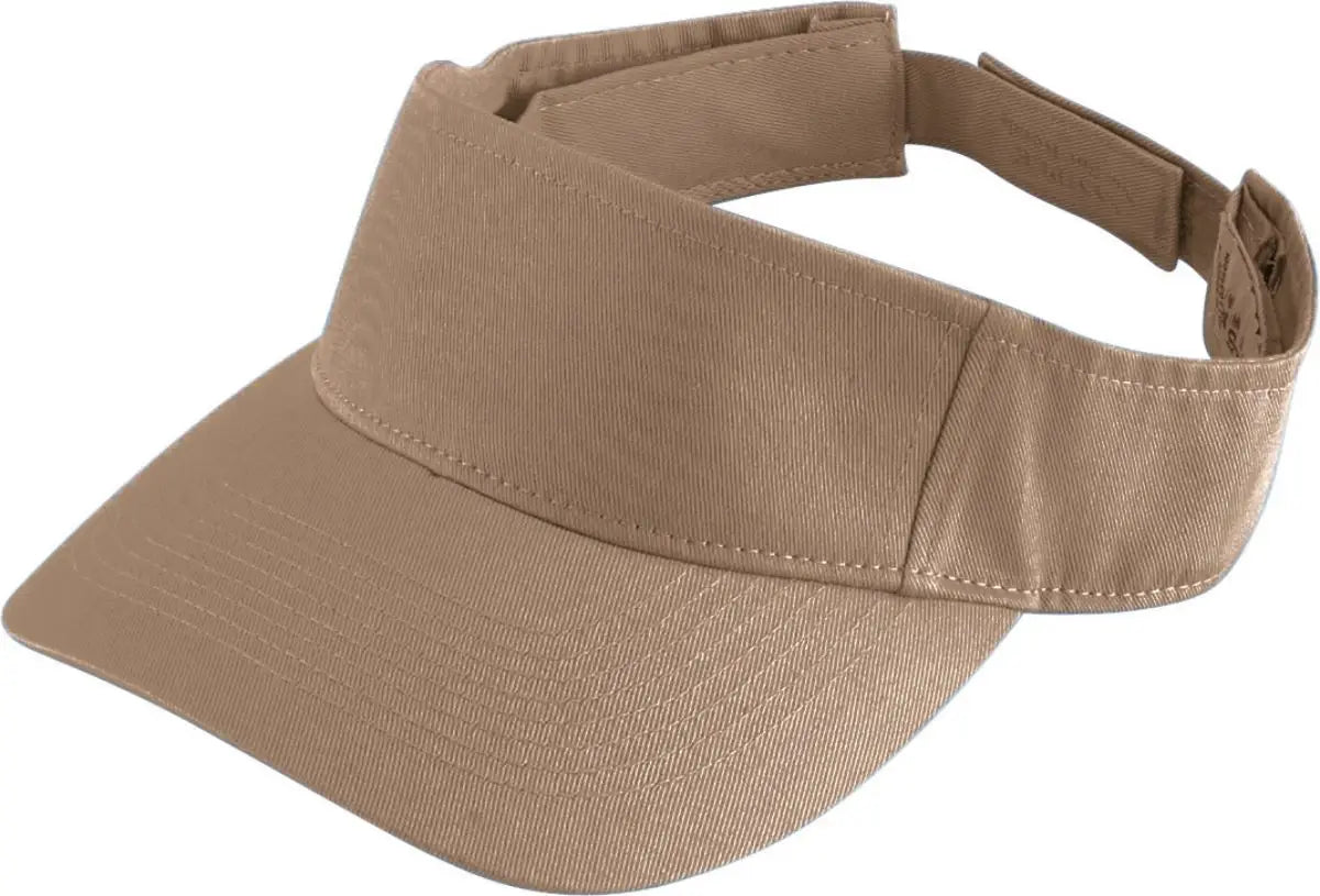 Augusta 6225 Sport Twill Visor - Khaki - one Size Fits Most