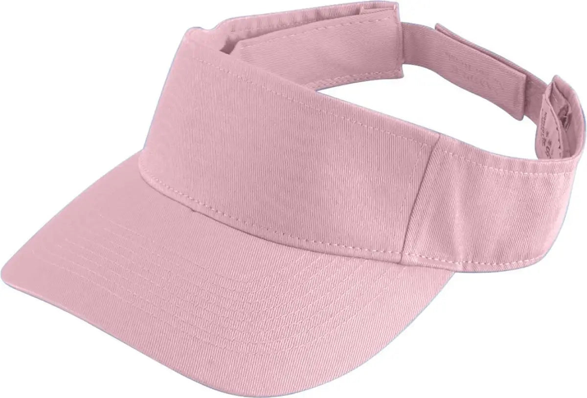 Augusta 6225 Sport Twill Visor - Light Pink - one Size Fits Most
