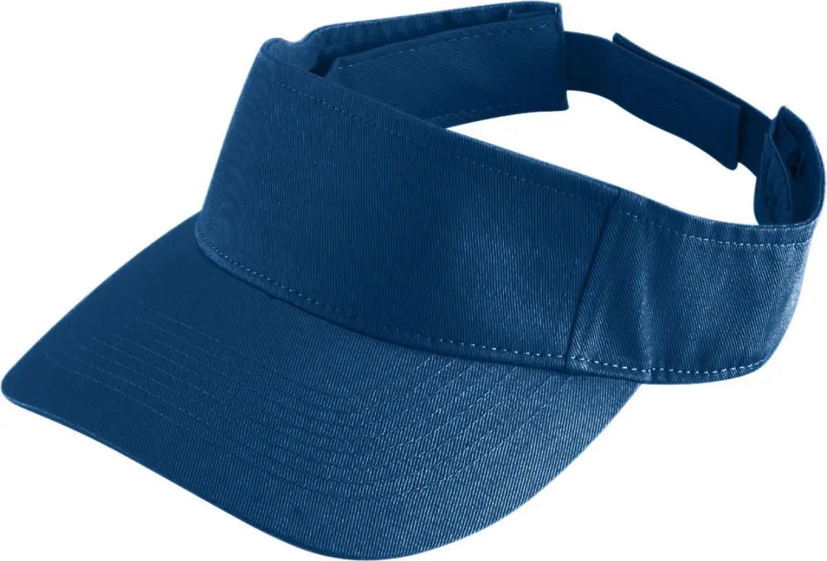 Augusta 6225 Sport Twill Visor - Navy - one Size Fits Most