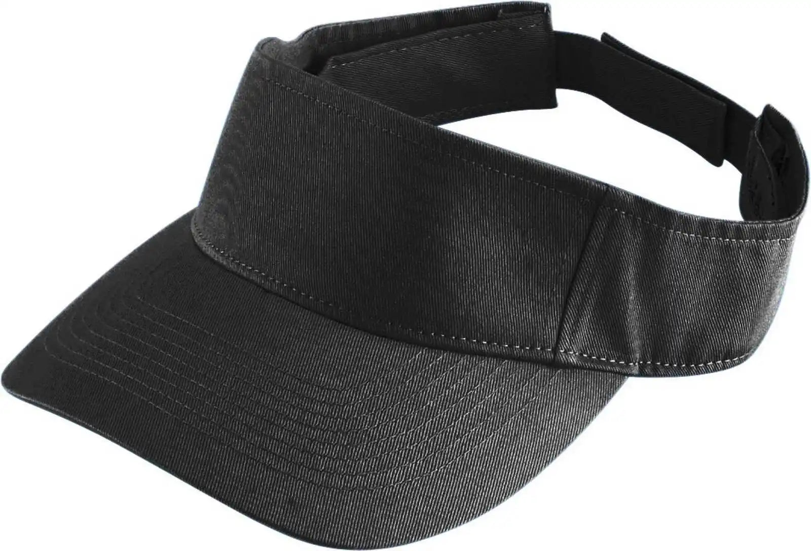 Augusta 6226 Sport Twill Visor - Youth - Black - one Size Fits Most