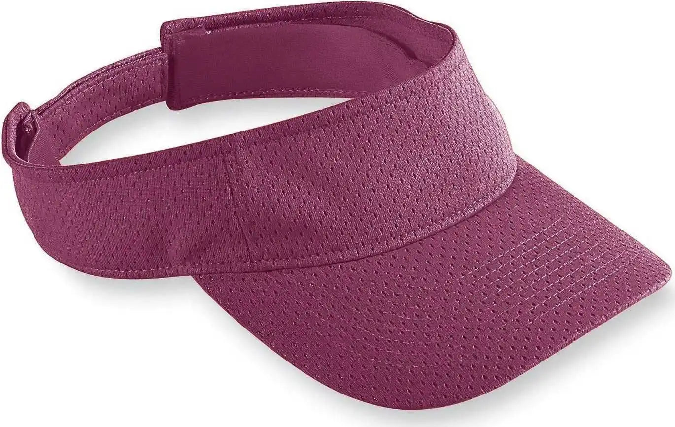 Augusta 6227 Athletic Mesh Visor - Maroon - one Size Fits Most