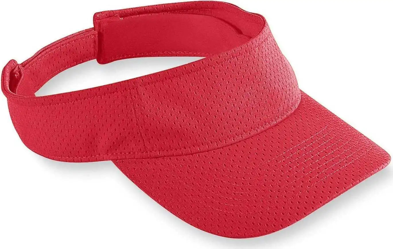 Augusta 6227 Athletic Mesh Visor - Red - one Size Fits Most