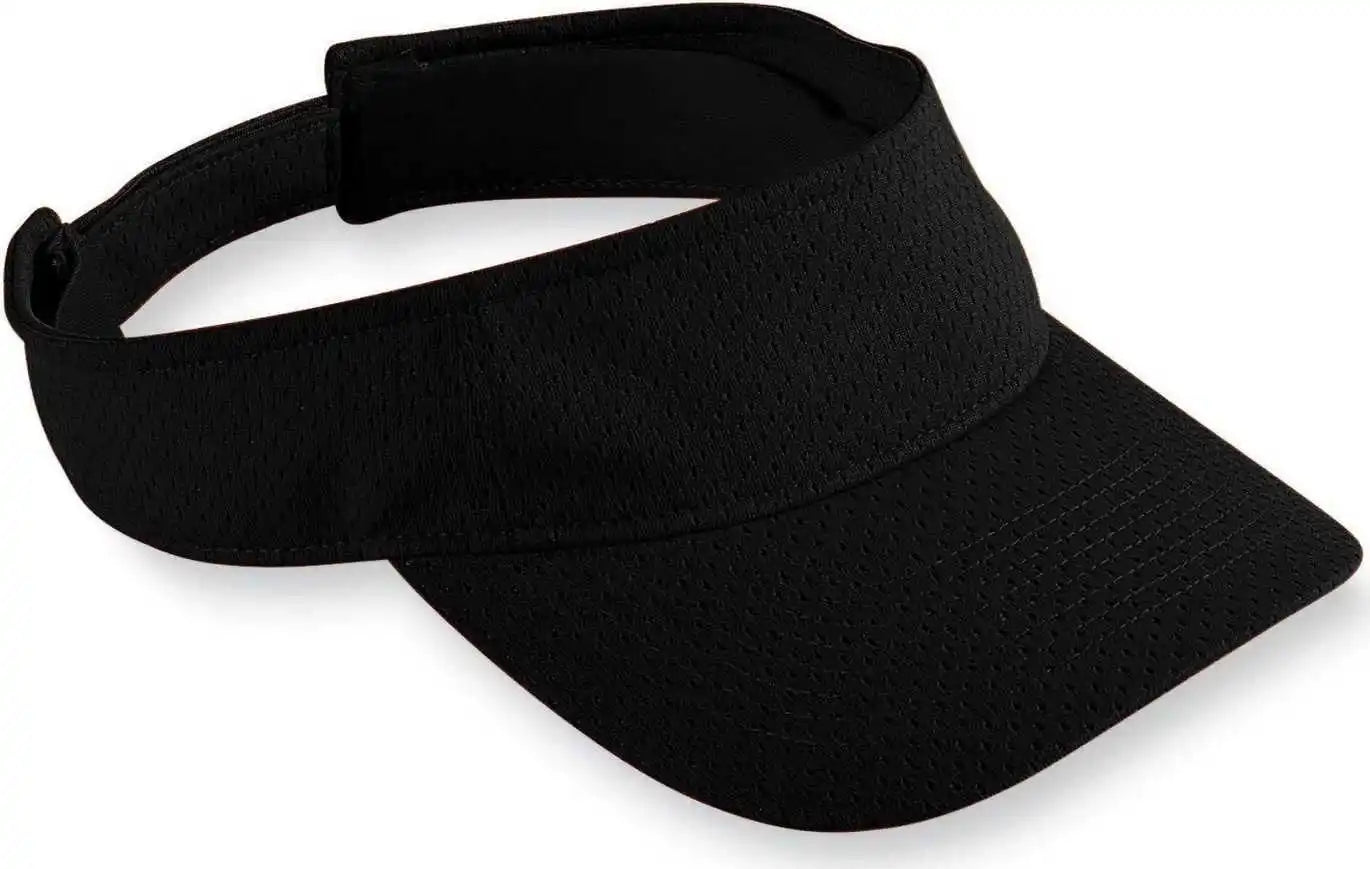 Augusta 6228 Athletic Mesh Visor - Youth - Black - one Size Fits Most