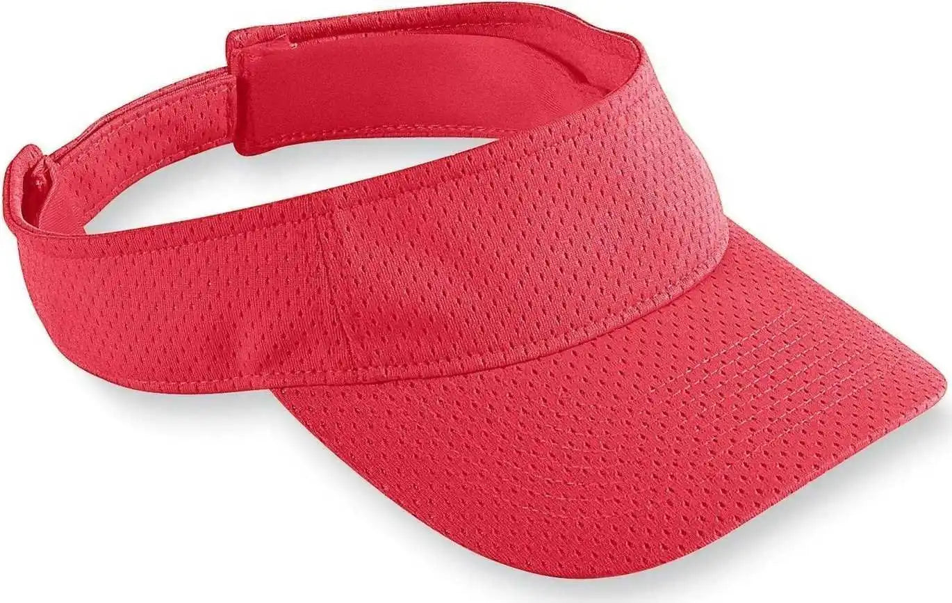Augusta 6228 Athletic Mesh Visor - Youth - Red - one Size Fits Most