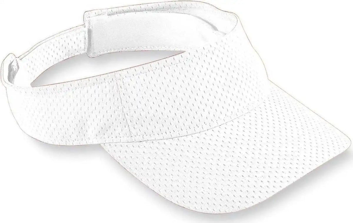 Augusta 6228 Athletic Mesh Visor - Youth - White - one Size Fits Most