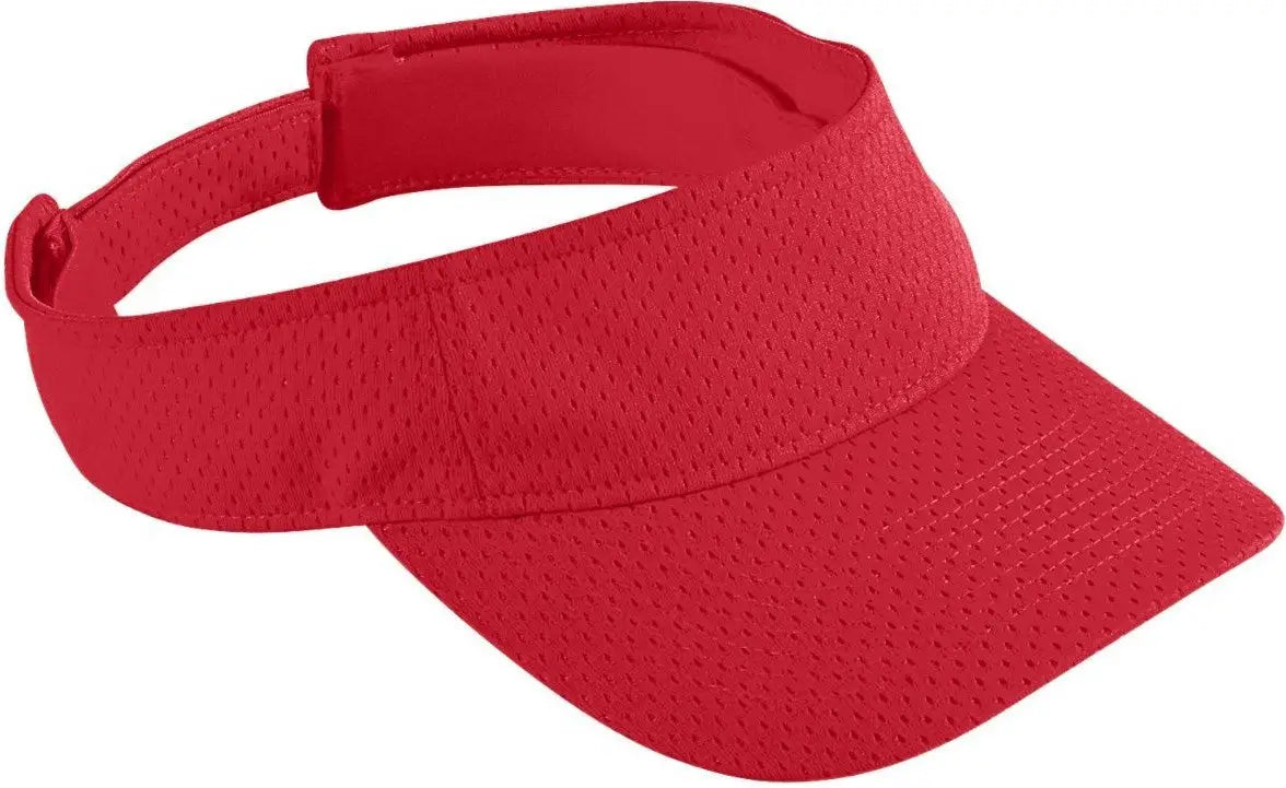 Augusta 6228 Youth Athletic Mesh Visor - Red - Os