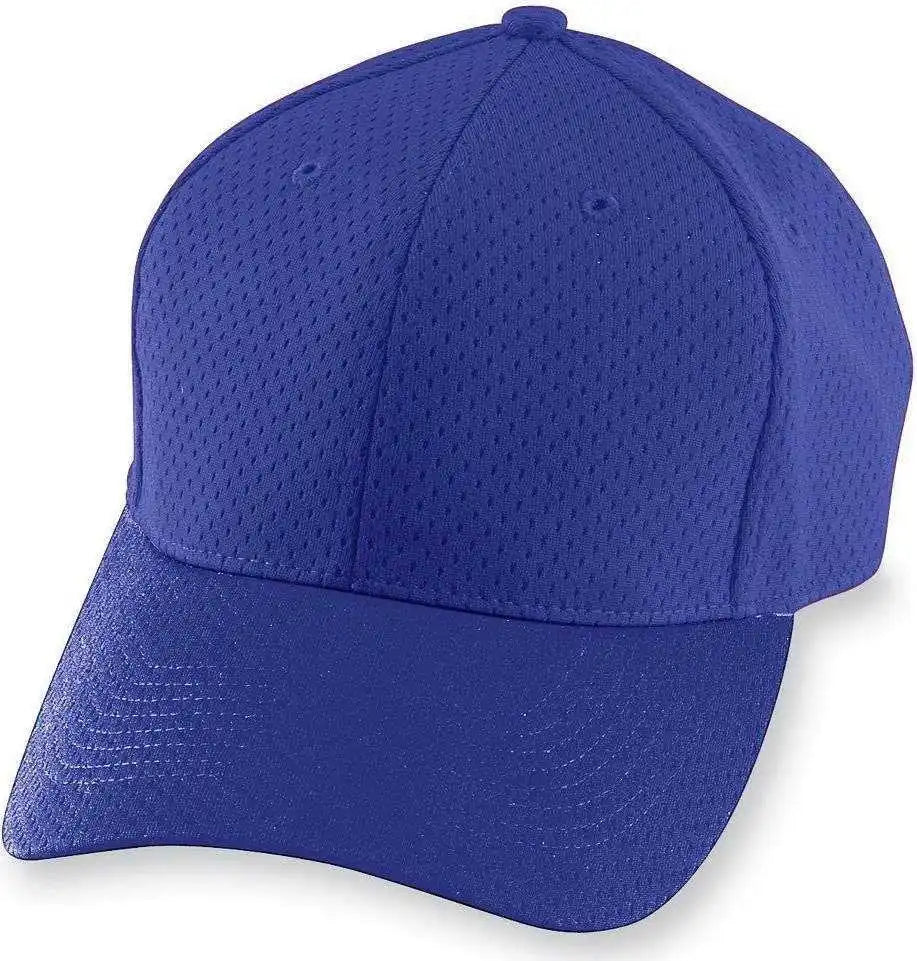 Augusta 6235 Athletic Mesh Cap - Purple - one Size Fits Most