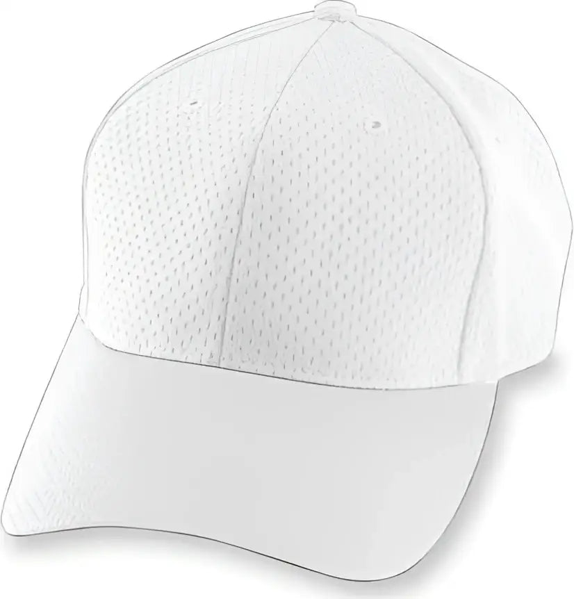 Augusta 6235 Athletic Mesh Cap - White - one Size Fits Most