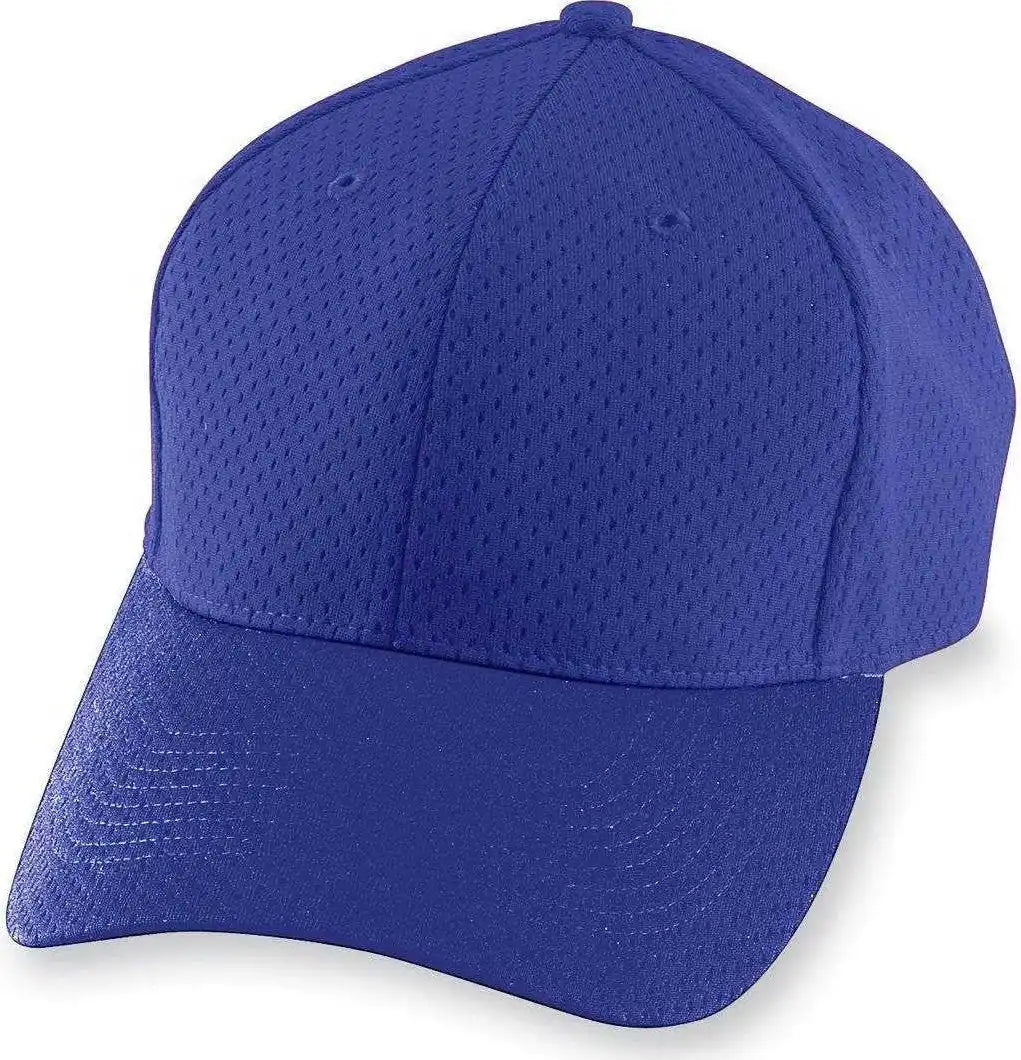Augusta 6236 Athletic Mesh Cap Youth Purple / one Size Fits Most