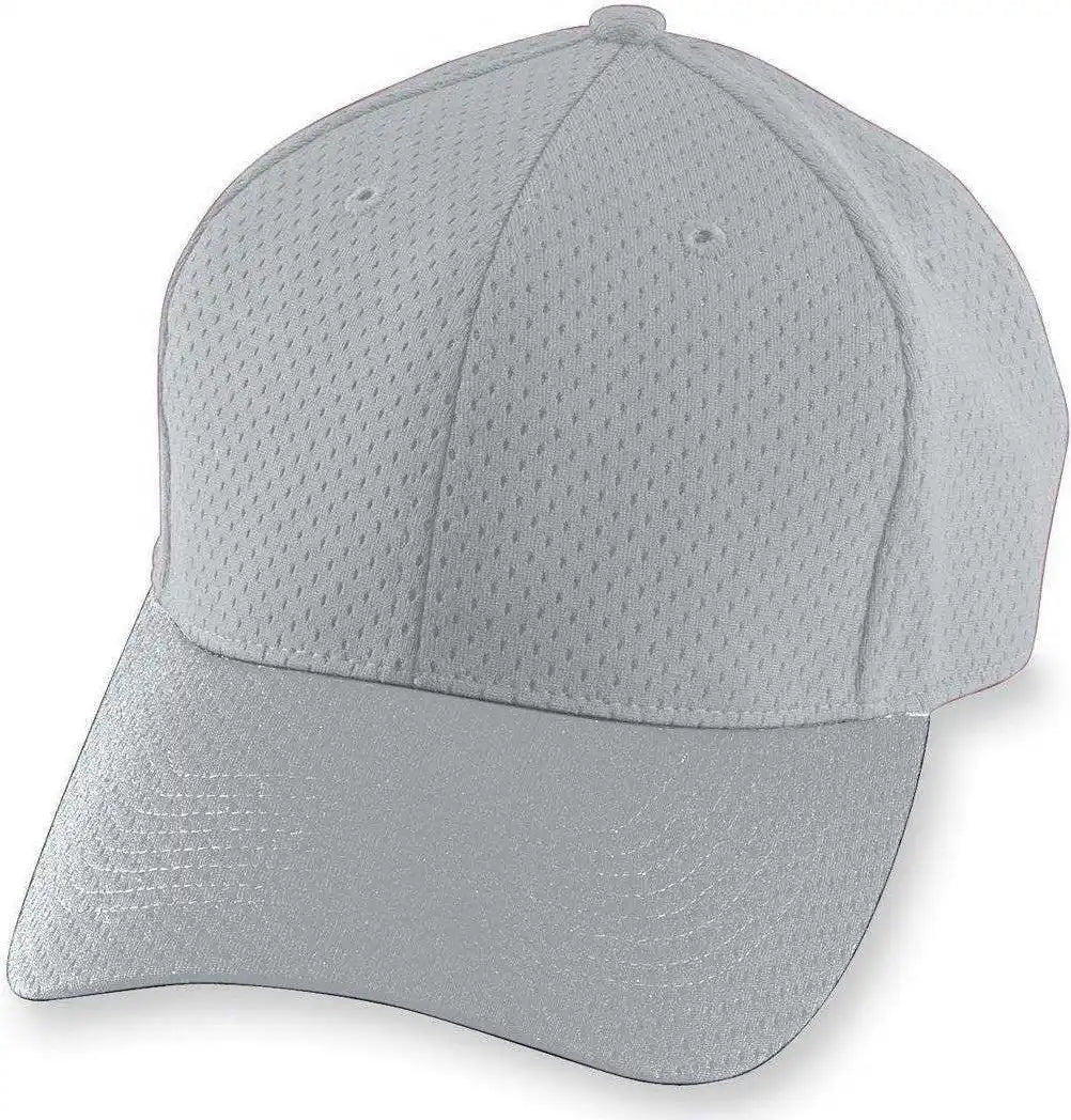 Augusta 6236 Athletic Mesh Cap - Youth - Silver Gray - one Size Fits Most