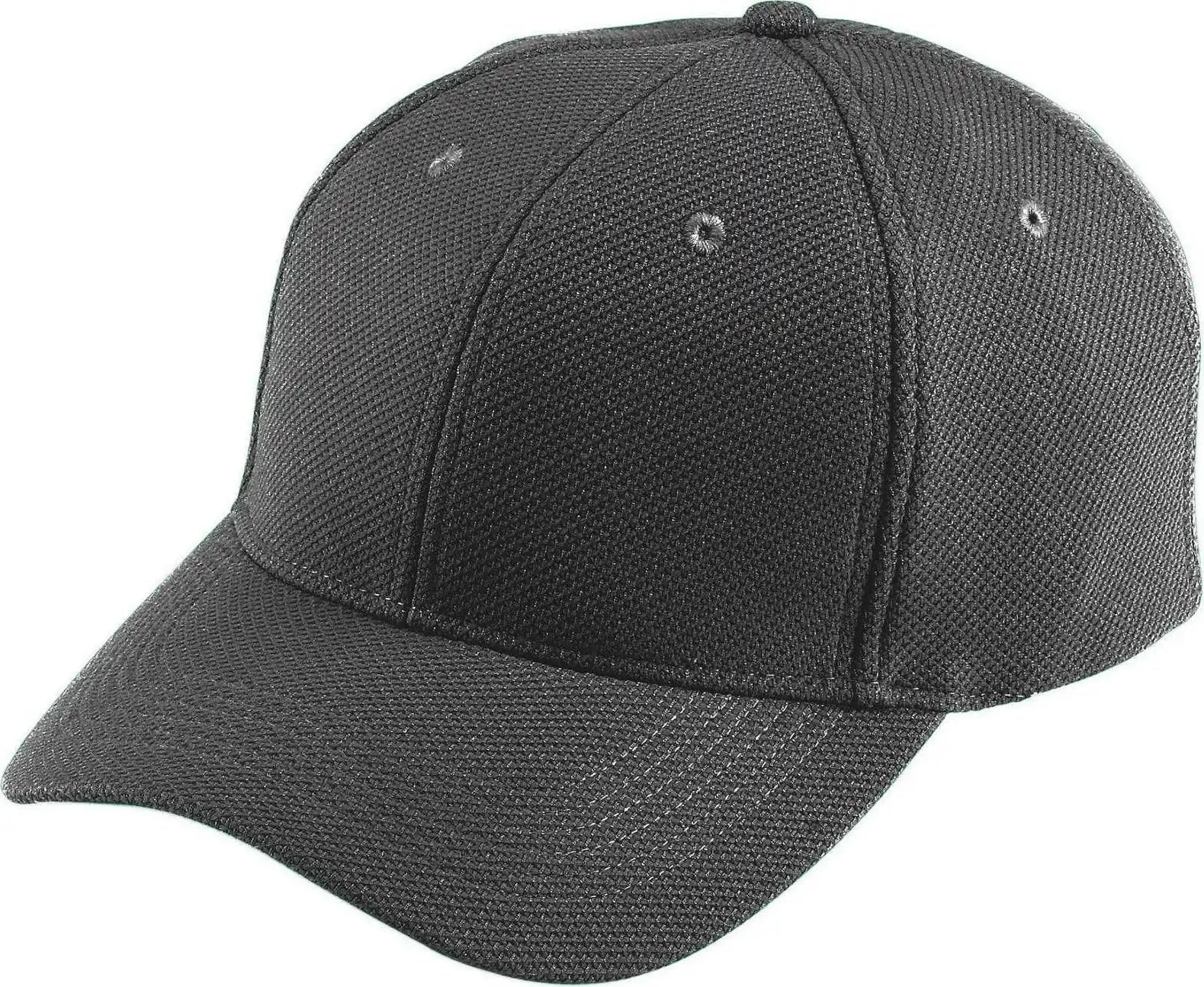 Augusta 6265 Adjustable Wicking Mesh Cap Black / one Size Fits Most