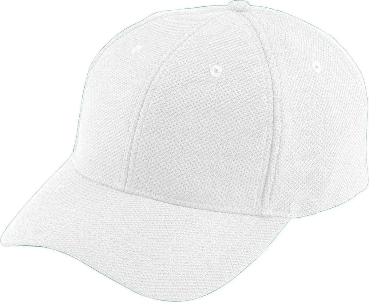 Augusta 6265 Adjustable Wicking Mesh Cap White / one Size Fits Most