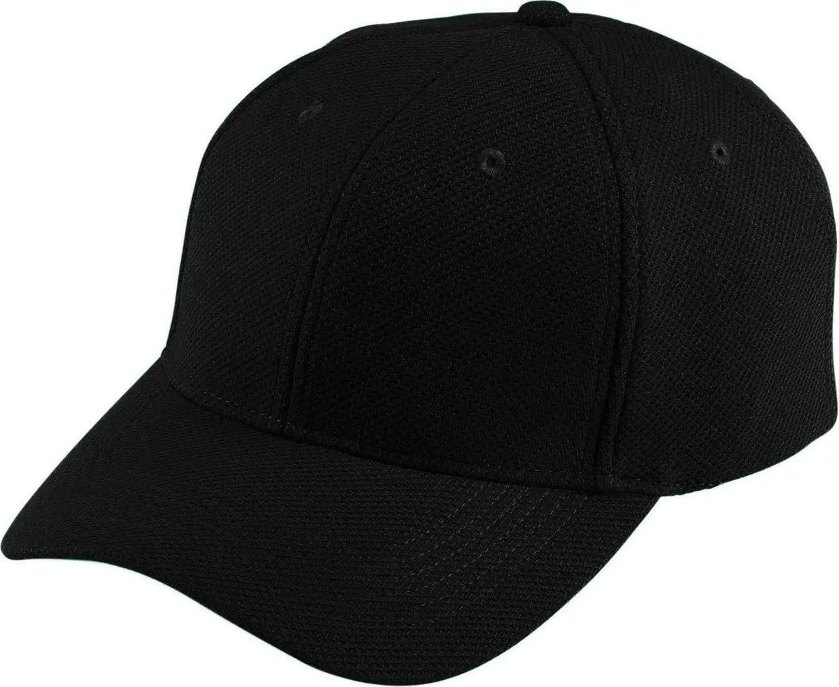 Augusta 6266 Adjustable Wicking Mesh Cap Youth Black / one Size Fits Most