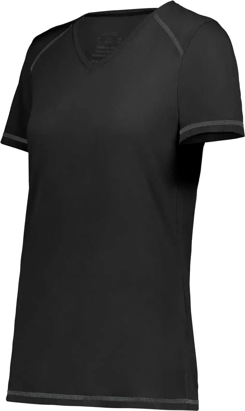 Augusta 6844 Ladies Super Soft Spun Poly Tee Black