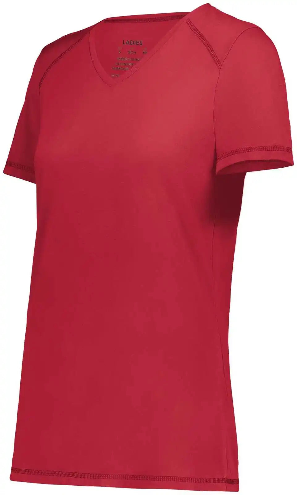 Augusta 6844 Ladies Super Soft-spun Poly Tee - Scarlet