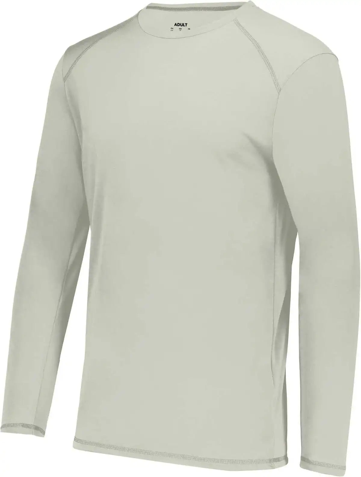 Augusta 6845 Super Soft-spun Poly Long Sleeve Tee - Oyster
