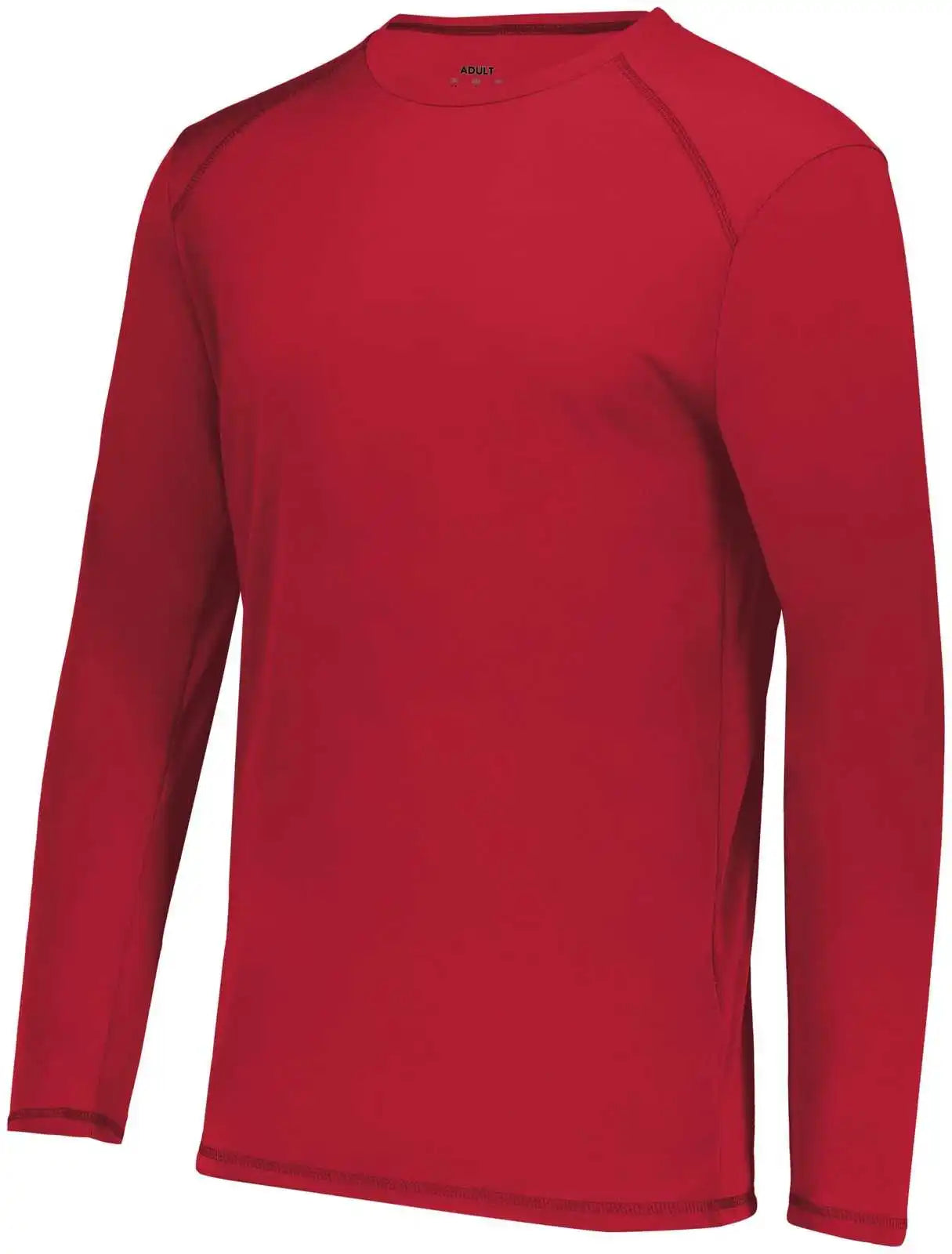 Augusta 6845 Super Soft-spun Poly Long Sleeve Tee - Scarlet
