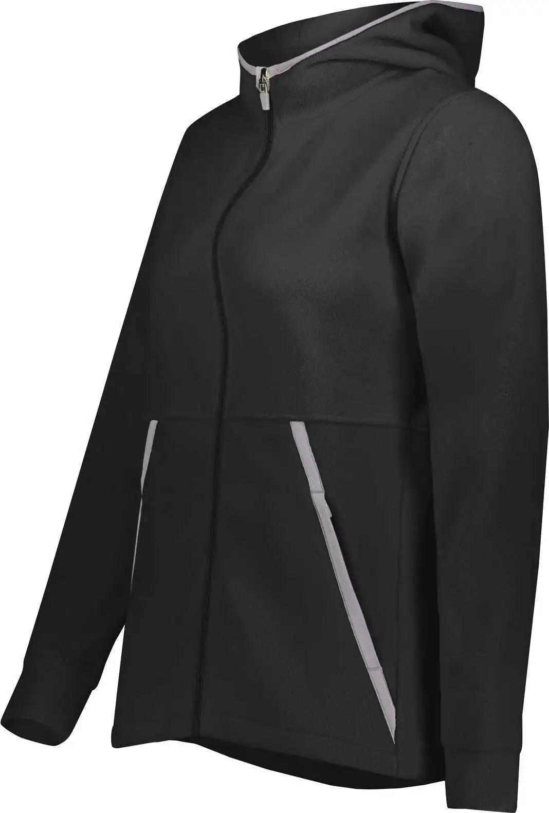 Augusta 6860 Ladies Chill Fleece 2.0 Full Zip Hoodie Black