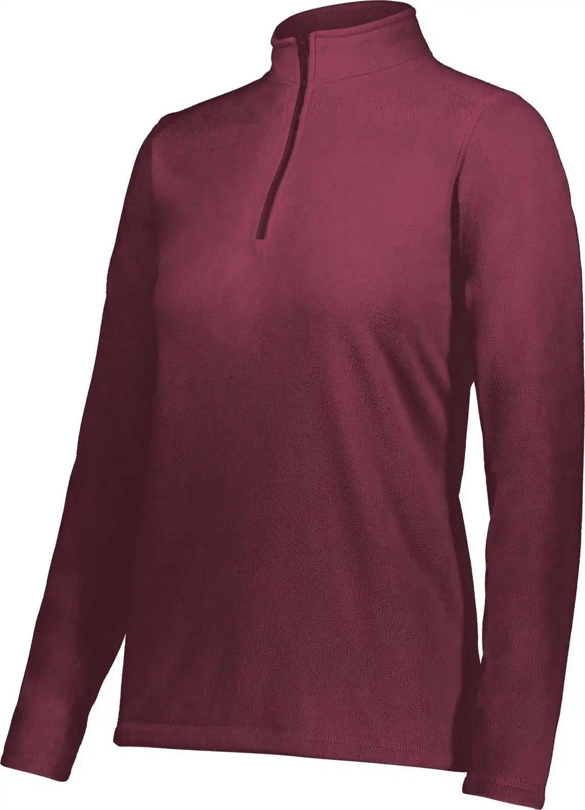 Augusta 6864 Ladies Micro Lite Fleece 1/4 Zip Pullover Maroon (hlw)