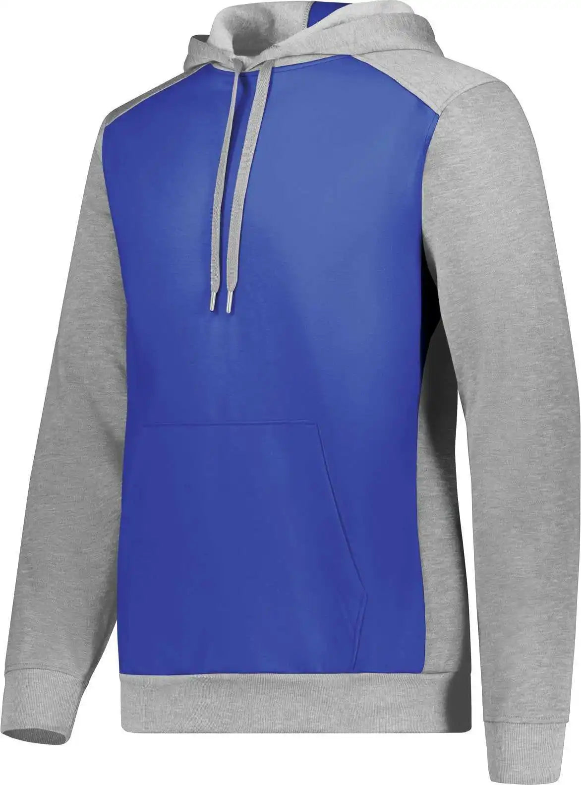 Augusta 6865 Three Season Fleece Pullover Hoodie Royal Gray Heather