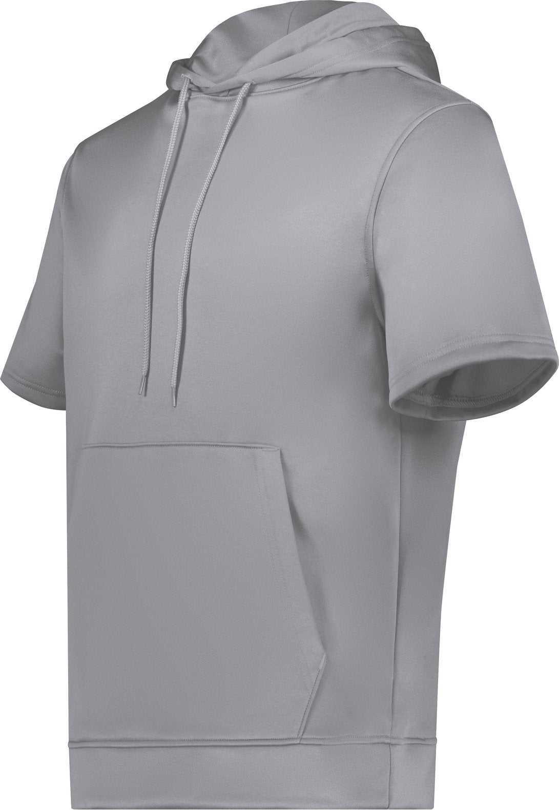Augusta 6871 Wicking Fleece Short Sleeve Hoodie - Athletic Gray