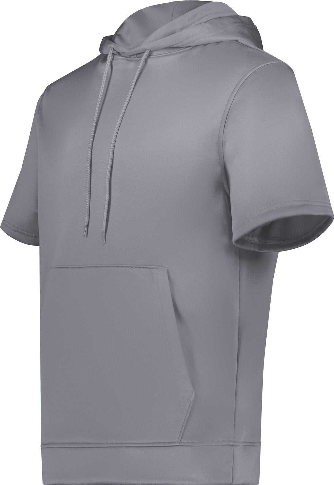 Augusta 6871 Wicking Fleece Short Sleeve Hoodie - Graphite