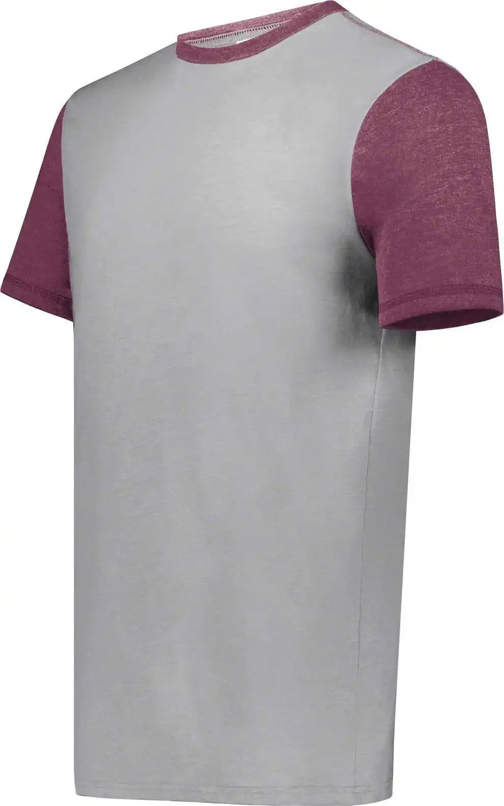 Augusta 6876 Gameday Vintage Ringer Tee - Gray Heather Maroon