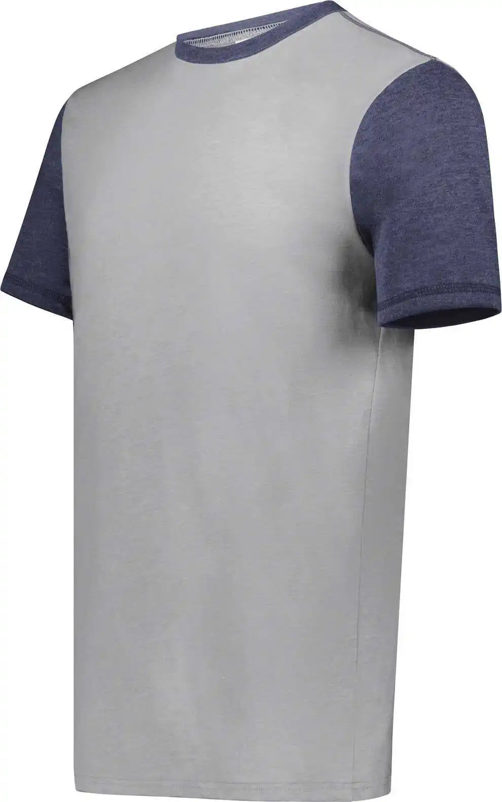 Augusta 6876 Gameday Vintage Ringer Tee Gray Heather Navy