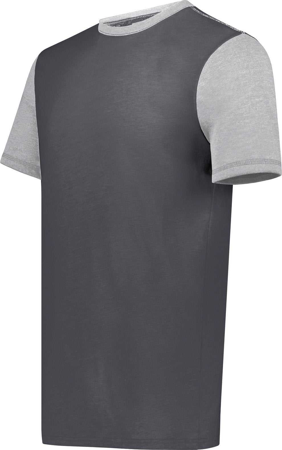 Augusta 6877 Youth Gameday Vintage Ringer Tee - Carbon Heather Gray