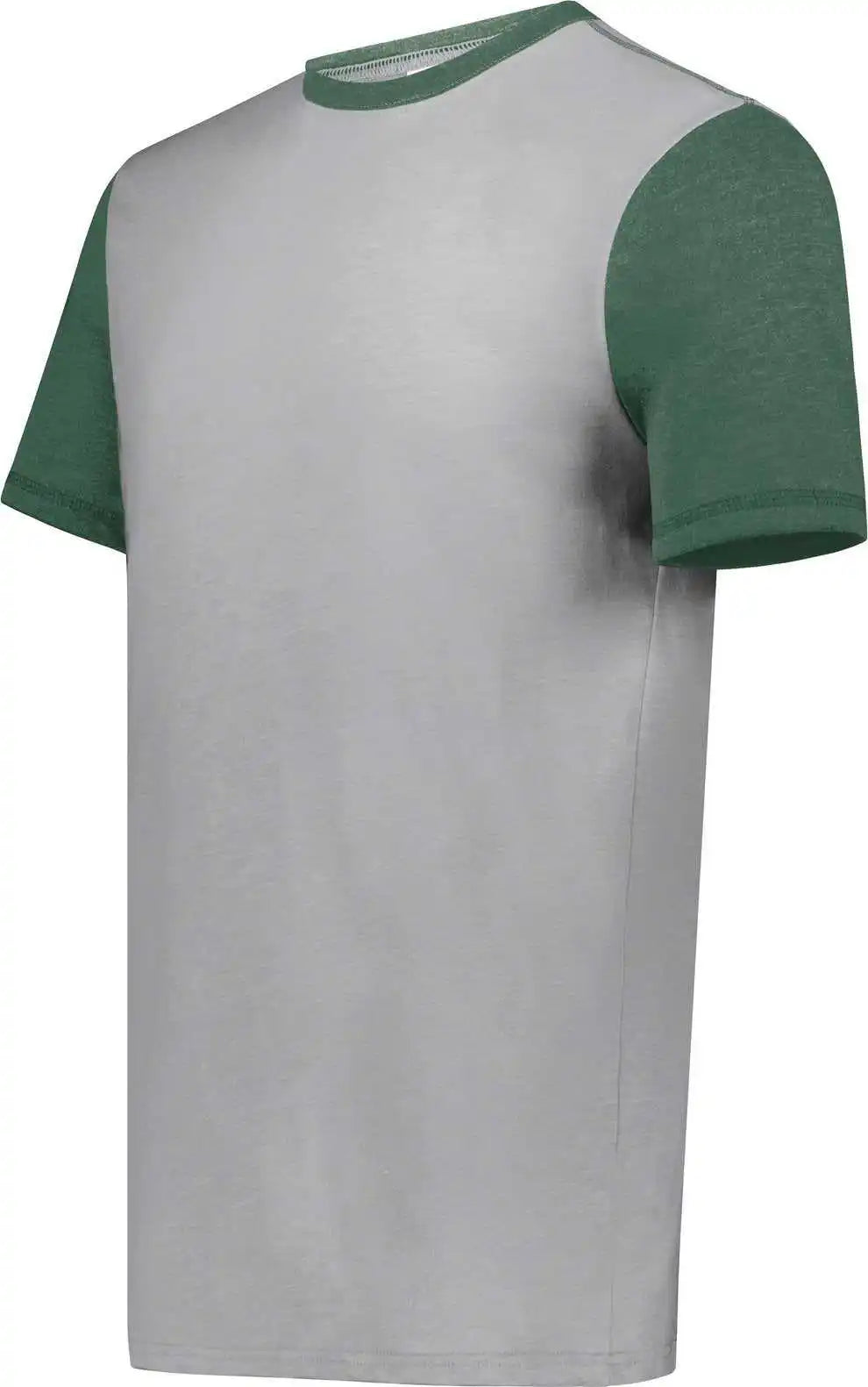 Augusta 6877 Youth Gameday Vintage Ringer Tee - Gray Heather Dark Green