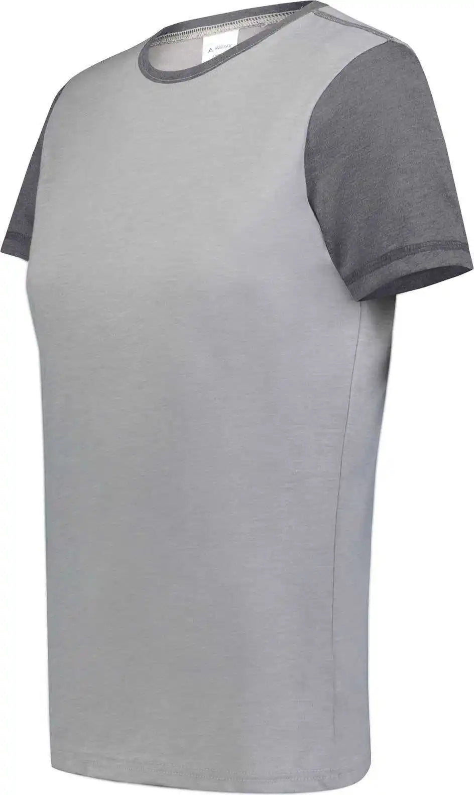Augusta 6878 Ladies Gameday Vintage Ringer Tee - Gray Heather Carbon