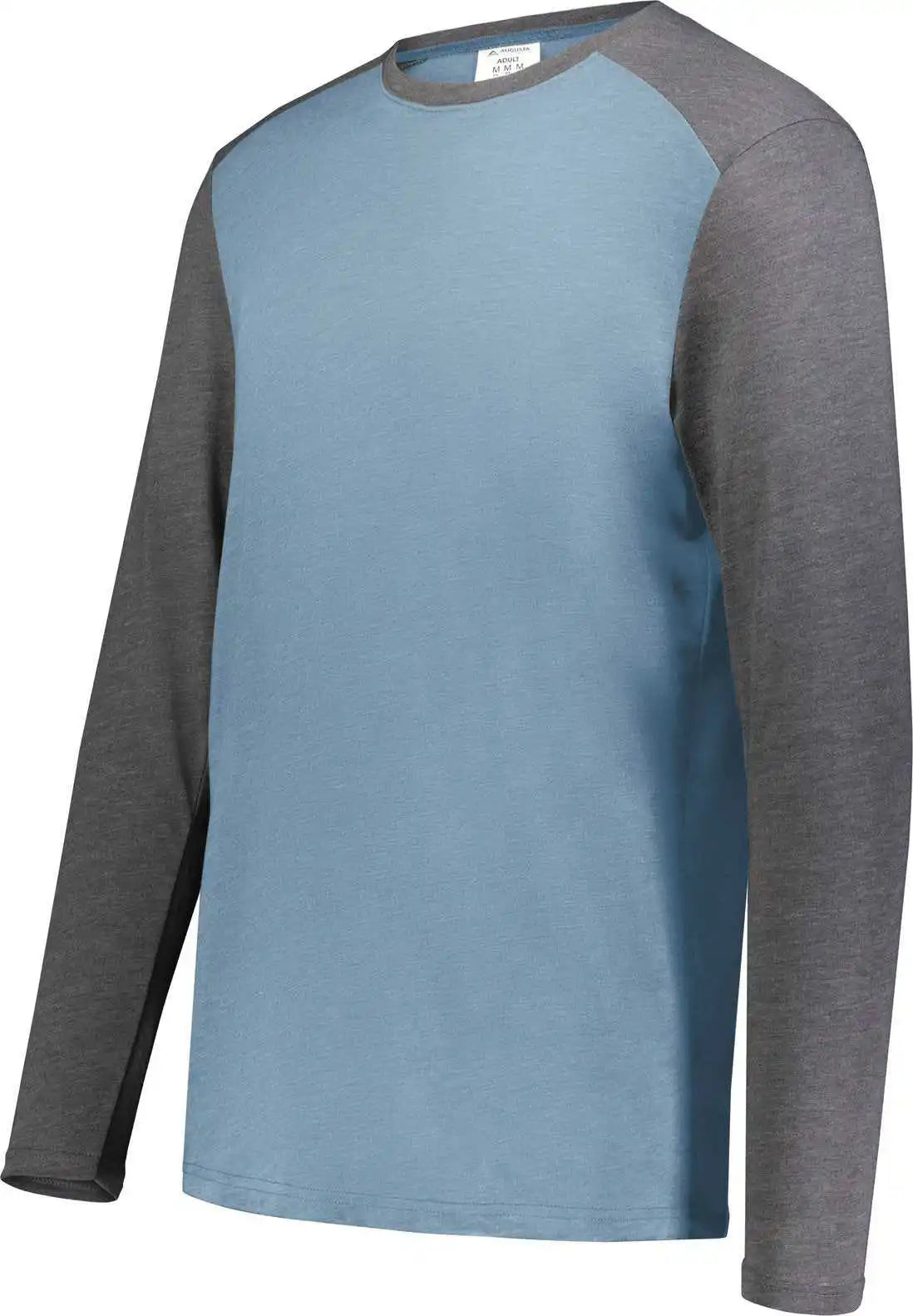 Augusta 6881 Gameday Vintage Long Sleeve Tee - Storm Heather Carbon