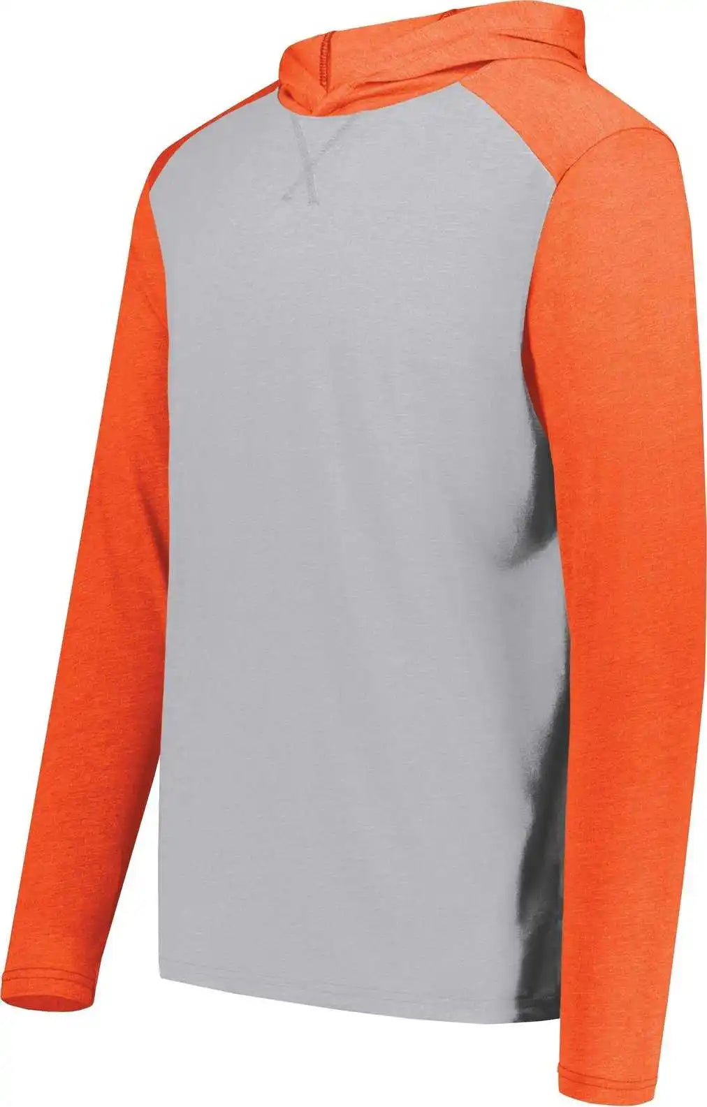 Augusta 6884 Gameday Vintage Hoodie - Gray Heather Orange