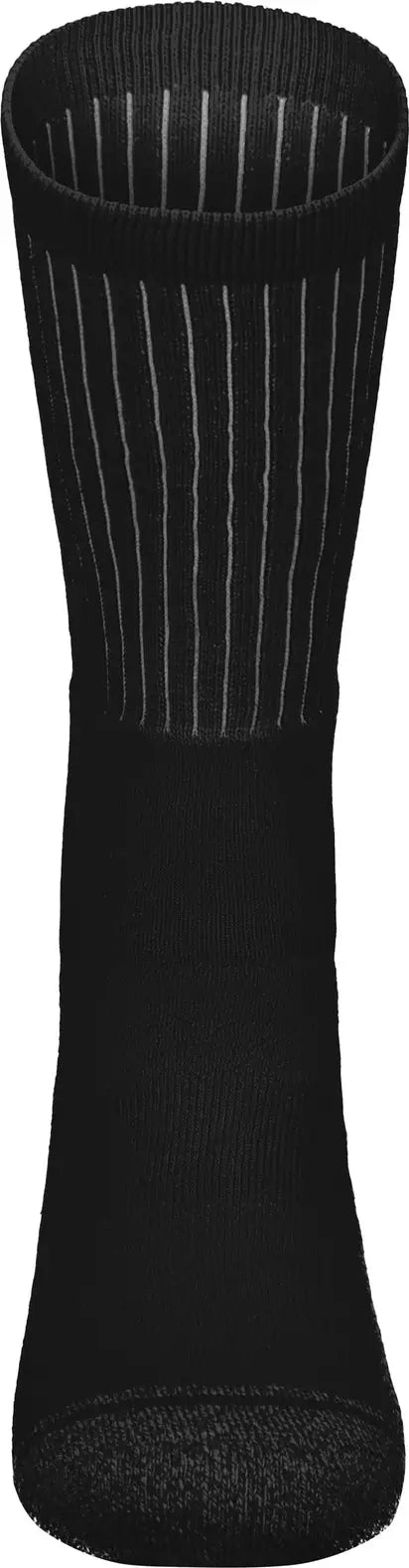 Augusta 6885 Tonal Crew Sock - Black - Youth