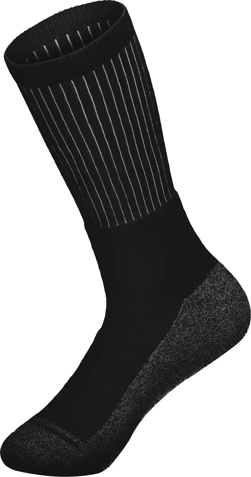 Augusta 6885 Tonal Crew Sock - Black - Youth