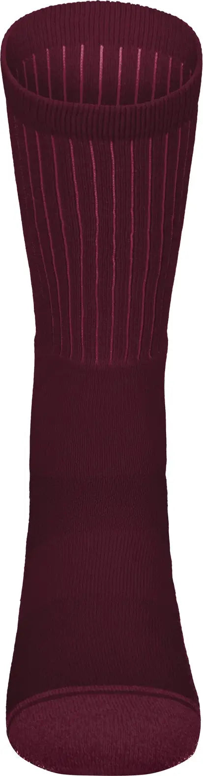 Augusta 6885 Tonal Crew Sock - Maroon (hlw) - Youth