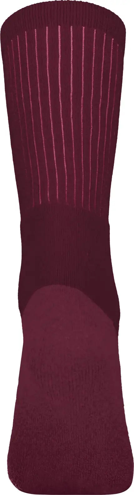 Augusta 6885 Tonal Crew Sock - Maroon (hlw)