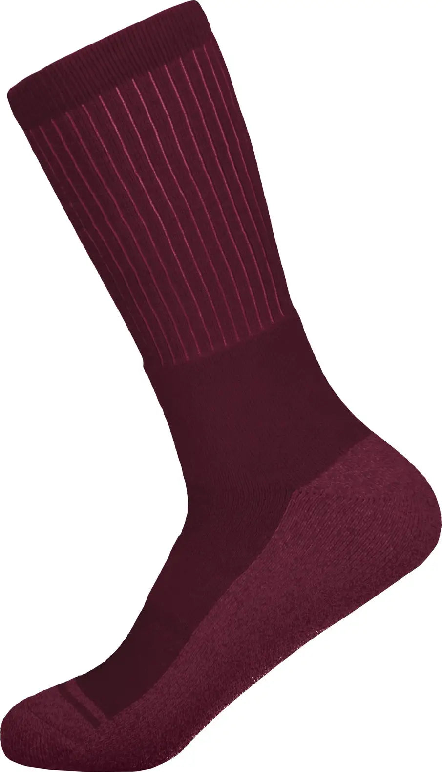 Augusta 6885 Tonal Crew Sock - Maroon (hlw)