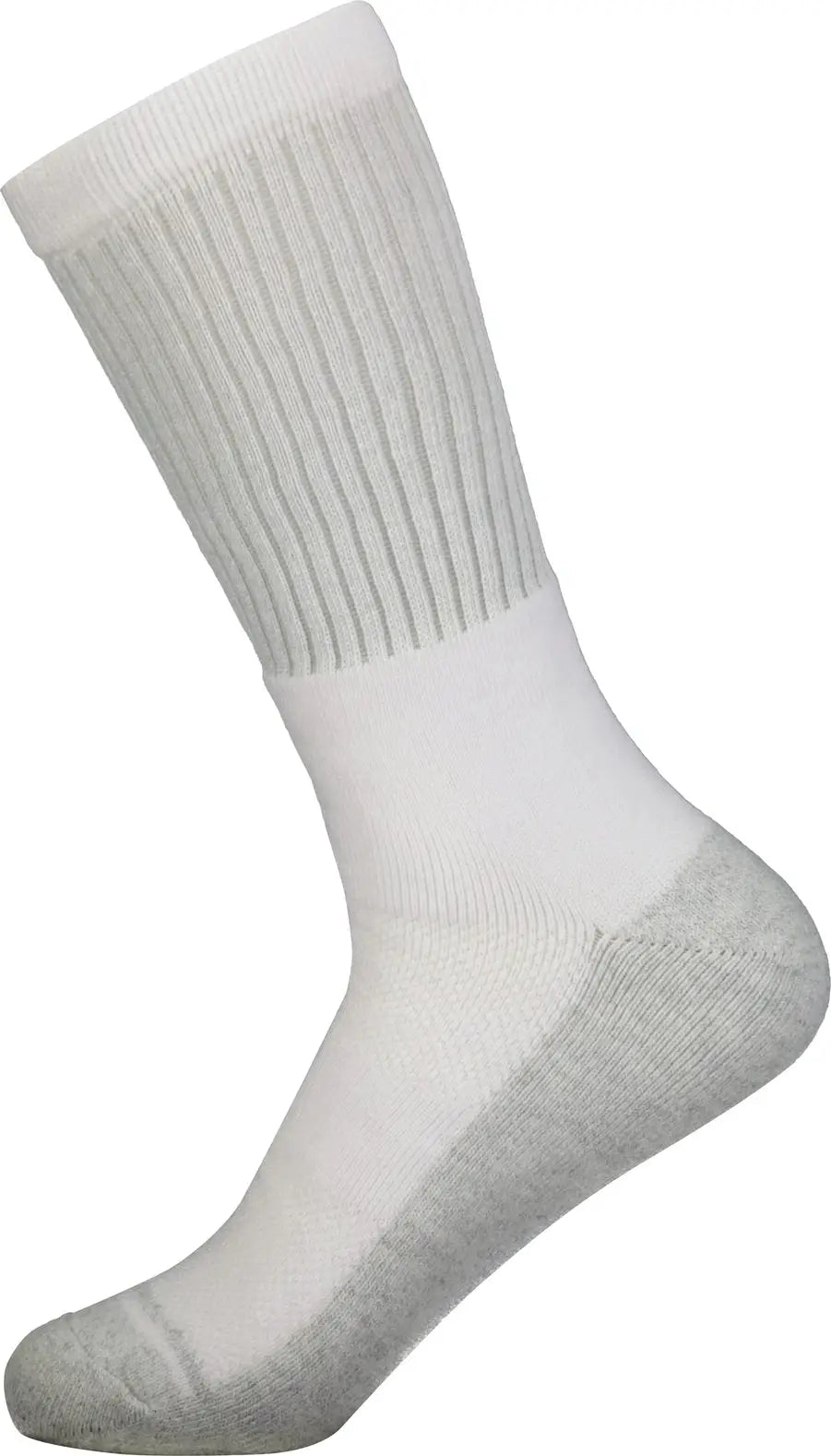 Augusta 6885 Tonal Crew Sock - White